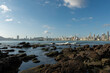Panorama of the seafront of Balneario Camboriu, Santa Catarina, Brazil