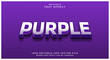 © Artzi - Editable text style effect - Purple text style theme.