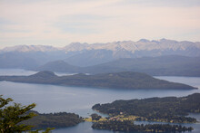 View Of Lake Nahuel Huapi And Circuito Chico From The Hike To The Refuge Of Cerro Lopez