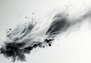Poster - for a website, magazine, or graphic for a commercial campaign design, use an abstract blurry white b