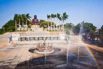 Wall Mural - Giant Buddha statue at Bagua Mountain (Baguashan) in Changhua City, Taiwan.