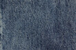 Denim fabric of a pair of jeans, blue.