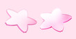 © MITstudio - 3D Pink sakura shape glass disks