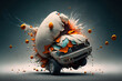 When a car accident occurred, an airbag exploded. Generative AI