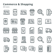 Commerce And Shopping Icons