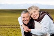 © BillionPhotos.com - Mature old couple happy outdoors at farm