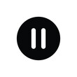© Adrian - Pause icon, vector illustration. Flat design style. vector pause icon illustration isolated on white background, pause icon Eps10. pause icons graphic design vector symbols.