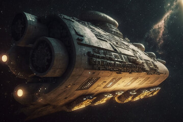 Wall Mural - Spaceship Generative AI