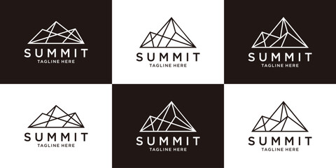 logo design summit line set template