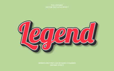 Wall Mural - legend text effect