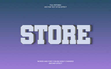 Wall Mural - store text effect