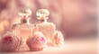 Sweet rose perfume , love romance gift anniversary , Generative Ai