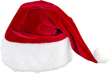 Canvas Print - Red Santa Hat isolated on white background