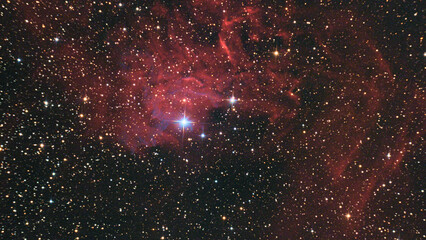 Wall Mural - IC405 Flaming Star Nebula 2021