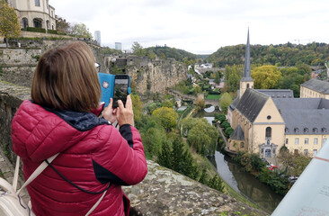 Wall Mural - Am Panoramaweg in Luxemburg (Stadt)