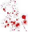 © Jangnhut2023 - Blood splatter, horror backgrounds. Watercolor brush isolated on PNG background for art design. Royalty high-quality transparent stock of abstract drops brush for painting, ink splatter, bloodstain