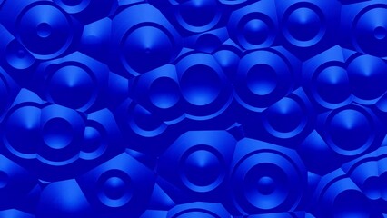 Poster - blue abstract background motion graphics circle animated changing shapes