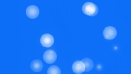 Poster - blue round shape bokeh abstract motion graphic design	
