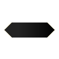 Poster - copy space board with golden outline