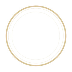 Poster - circle gold frame for text