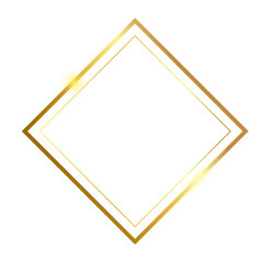 Canvas Print - golden diamond frame