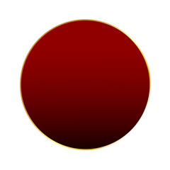 Poster - round shape with red gradient color