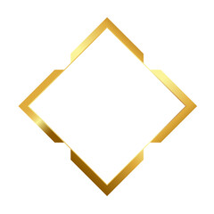 Poster - shine golden frame element