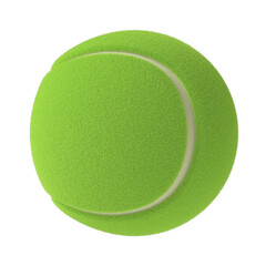 Poster - Tennisl ball isolated transparent background 3d rendering
