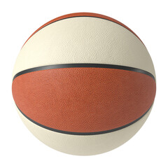 Wall Mural - Basketball ball isolated transparent background 3d rendering
