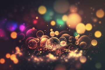 Poster - Overlay effects like bokeh, spontaneous flare, or blurred refraction of light. Generative AI