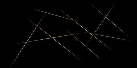 Abstract black with golden lines, triangles background modern design . Modern design with dynamic shapes composition and technology concept on circuit board, Hi-tech digital background. Vector design 