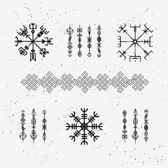 Scandinavian doodle elements elements