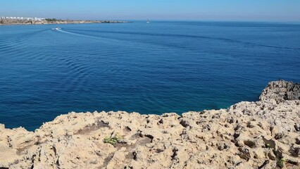 Poster - View from area of Ayioi Anargyroi Chapel in Cape Greco National Park in Cyprus