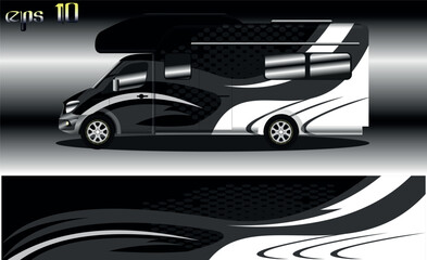 Wall Mural - racing background vector for camper car wraps and more