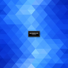 Wall Mural - Polygon Blue Geometric Abstract Background vector. Abstract Polygonal Banner Background vector.