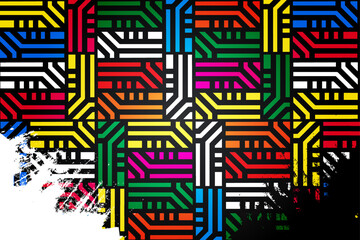 Wall Mural - Modern colorful dynamic pattern vector . New design of dynamic pattern vector illustration
