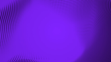 Poster - Abstract dot purple color wave pattern gradient texture technology background.
