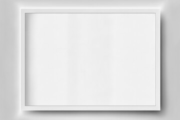 Fototapete - white,grey paper frame background with a lot of copy space for input prompt message, or design something ,Abstract white background