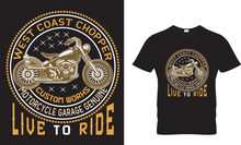 West Coast Chopper Motorcycle Garage Genuine Custom Works Live To Ride