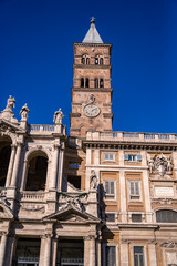 Wall Mural - the Facade of Basilica di Santa Maria Maggiore in Rome, Italy