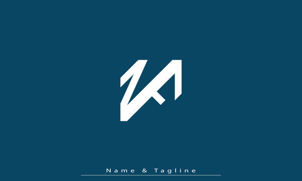 Alphabet letters Initials Monogram logo ZF , FZ