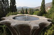 Water fountain in park Villa d'Este in Tivoli, Lazio Italy