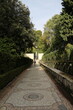Way in Park Villa d'Este in Tivoli, Lazio Italy