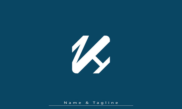 Alphabet letters Initials Monogram logo ZH , HZ