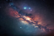 © AkuAku - Close up of Milky way galaxy with stars and space dust in the universe, Long exposure photograph, with grain. Generative AI