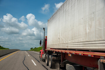 Merchandise truck on a Colombian highway