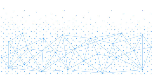 Blue graphic IT technology and web net illustration on a transparent background png