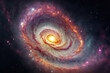 Bursting Galaxy Elements of This Image Furnished by NASA. Generative AI