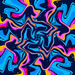 Psychedelic background pattern illustration vector editable
