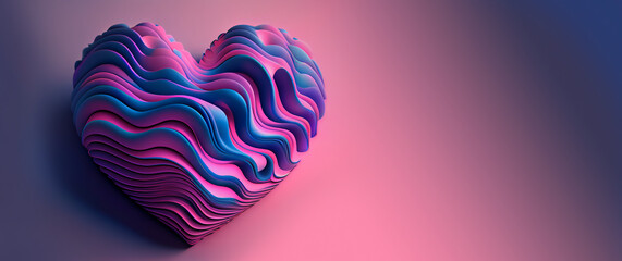 3D Wavy Heart